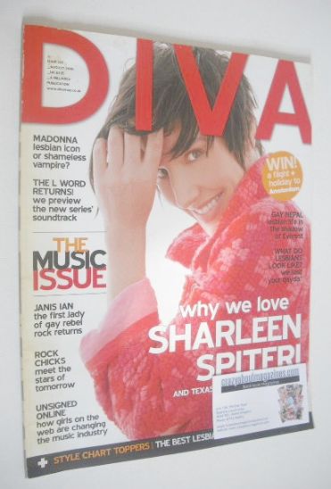 <!--2006-08-->Diva magazine - Sharleen Spiteri cover (August 2006 - Issue 1