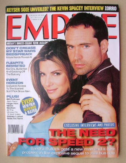 Empire magazine - Sandra Bullock and Jason Patric cover (September 1997 - Issue 99)
