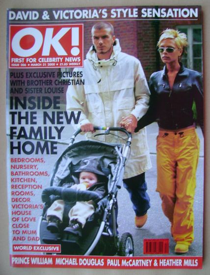 <!--2000-03-31-->OK! magazine - David and Victoria Beckham (31 March 2000 -