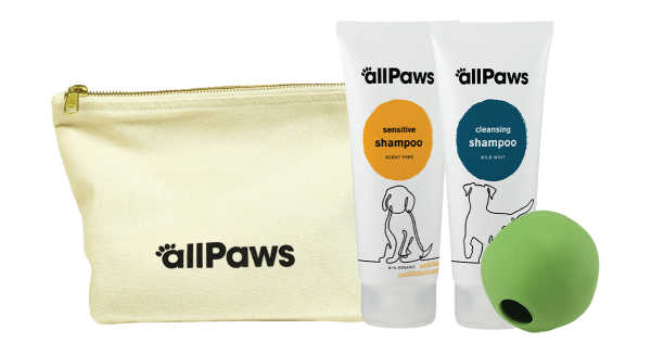 This is the allPaws Fetch me a Bath Dog Gift Set