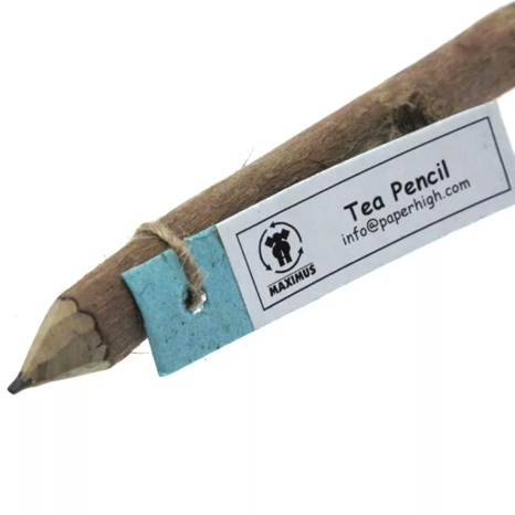 This natural tea wood pencil comes with the writing set