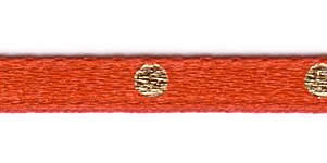 3mm Spotty Ribbon Red with Gold 12530-1