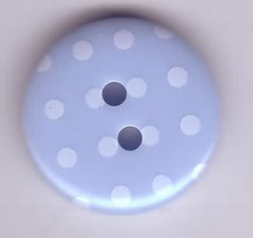 Button - Spotty Baby Blue 540  P1724