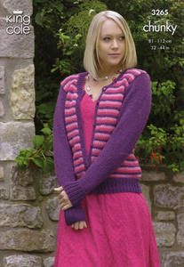 3265 Knitting Pattern - Chunky (Ladies)
