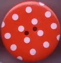 Button - Spotty Red 329 P1724
