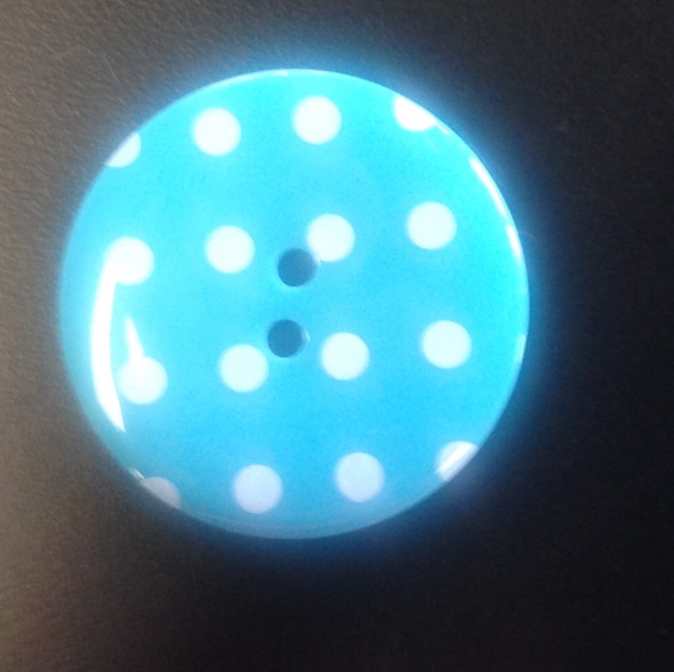 Button - Spotty Turquoise 544 P1724