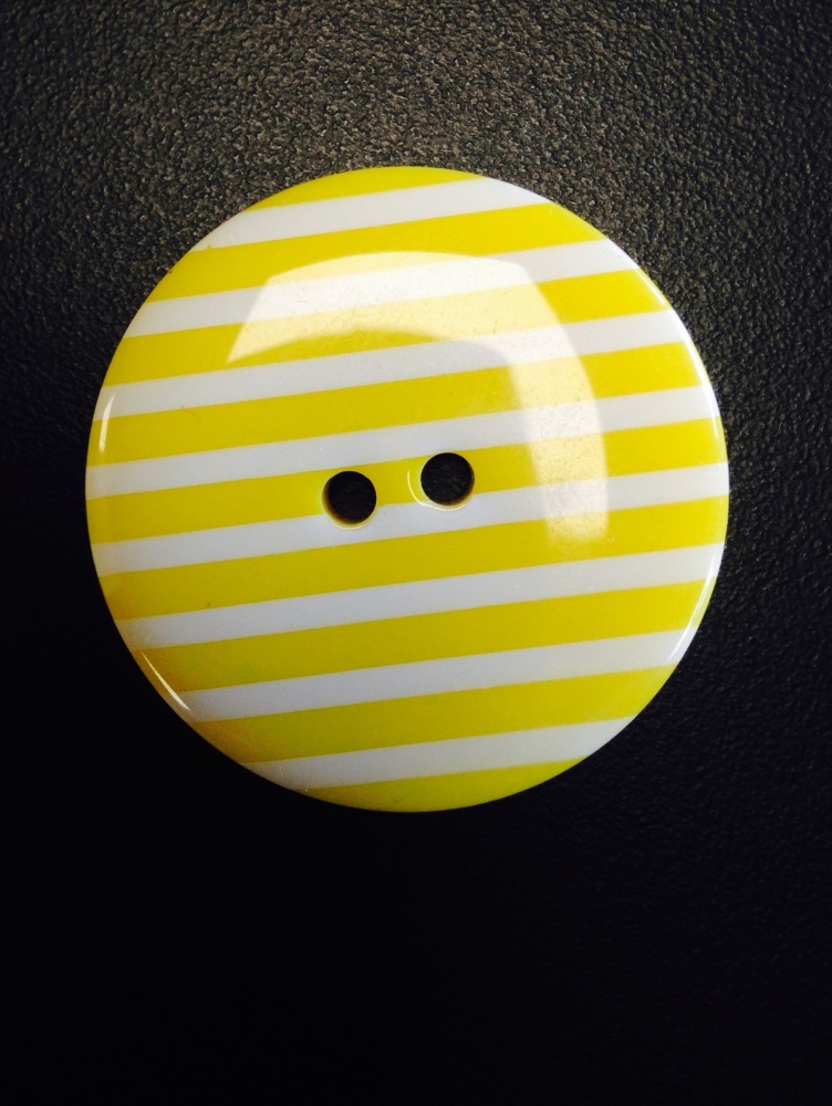 Buttons - Striped Yellow 113 P1725