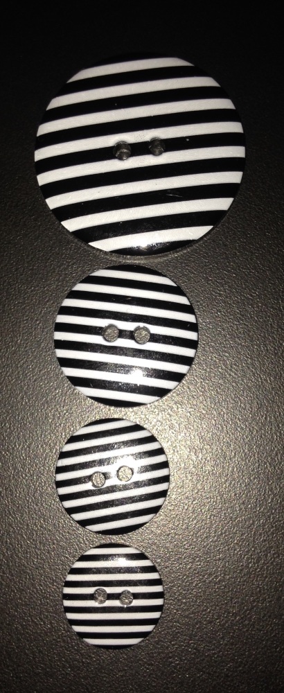 Buttons - Striped Black 990 P1725 