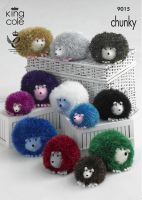 9015 Knitting Pattern - Hedgehog in Tinsel Chunky