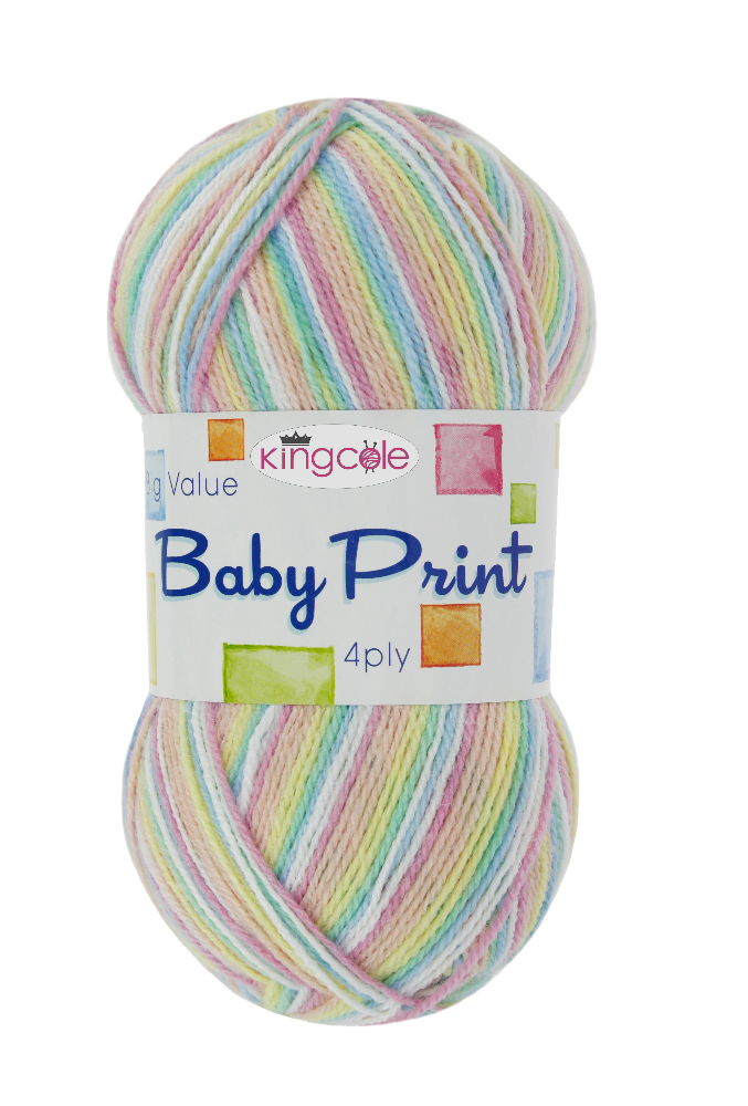 KING COLE BIG VALUE BABY 4 Ply PRINT