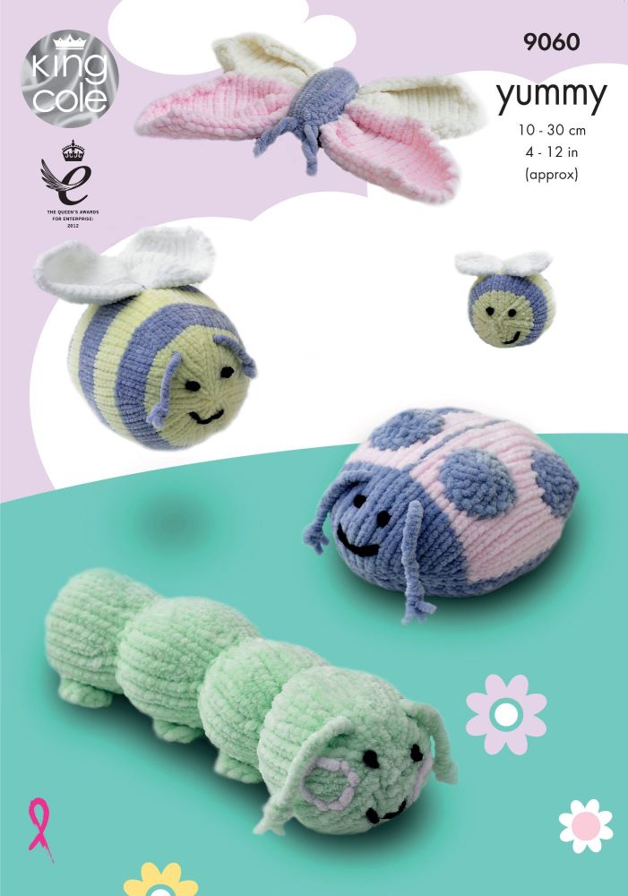 9060 Knitting Pattern - Yummy Bugs