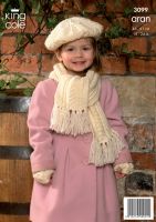 3099  Aran - Children's Knitting Pattern 18" - 24"
