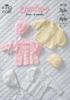 3113 Knitting Pattern - Babie's Comfort 3Ply & 4Ply