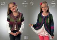 3435 Knitting Pattern - Chunky 20" - 30" Girls*