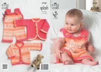 3768 Knitting Pattern - Splash New Born - 12 Months*