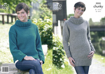 3252 Knitting Pattern - Chunky (Adult)