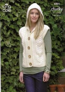 3301 Knitting Pattern - Chunky (Ladies)