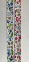 18mm Wide Bias Binding - Tea Party 7361