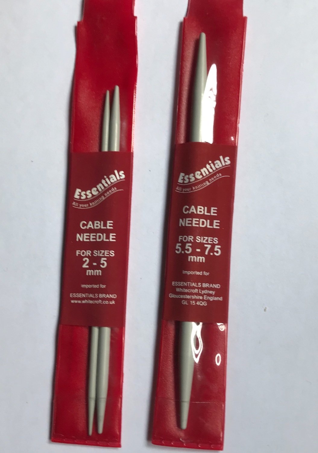 Cable Needles (2) Size 2-5mm
