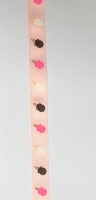 16mm Ice Cream Grosgrain Ribbon - Pink 117