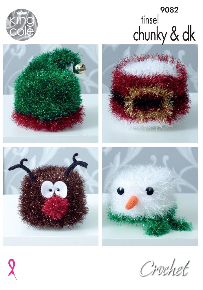 9082 Crochet Pattern - Christmas Tinsel Chunky
