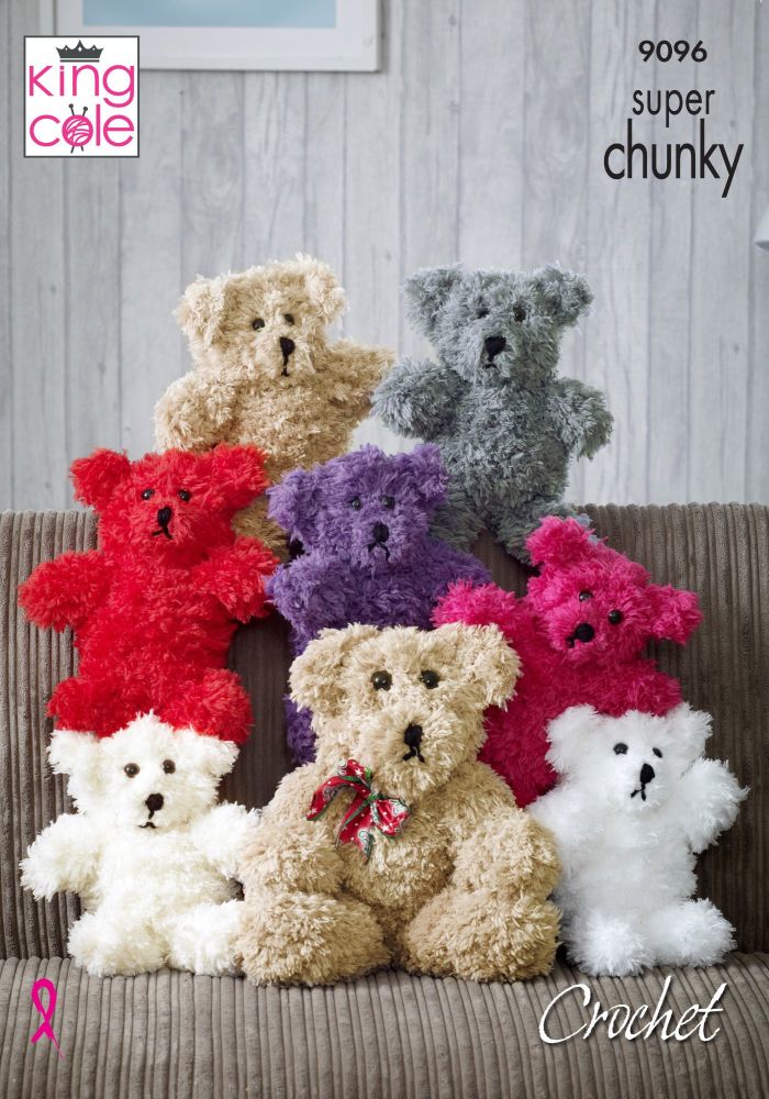 9096 Crochet Pattern - Teddy in Super Chunky