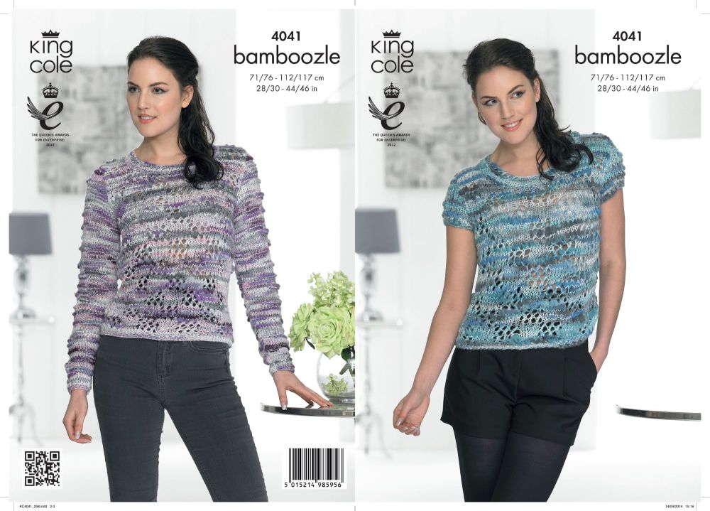 4041 Knitting Pattern - Ladies Sweater & Top in Bamboozle*