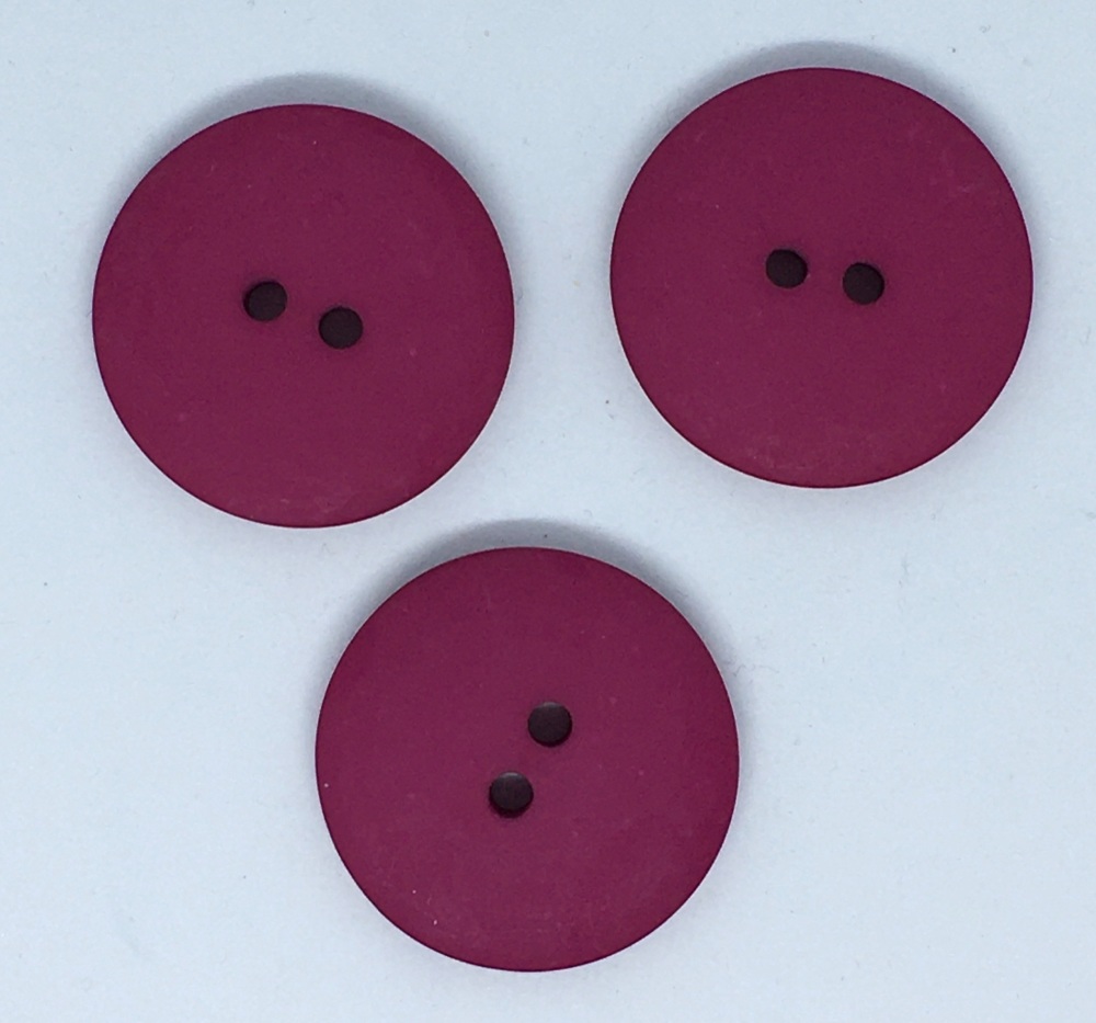 Plain Cerise Large Button Size 48 - P129/425