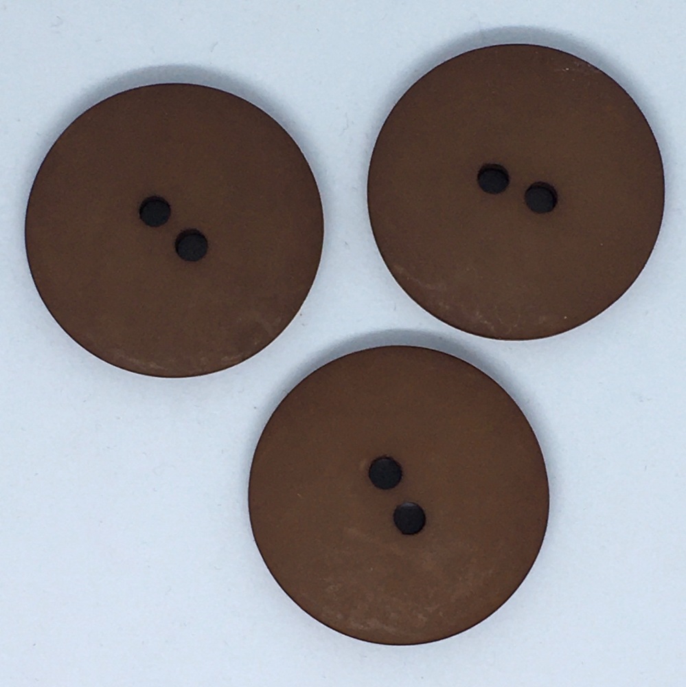Plain Brown Large Button Size 48 - P129/424