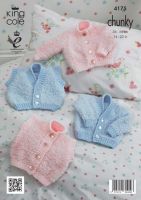 4175 Knitting Pattern - Babies - Chunky 14 - 22