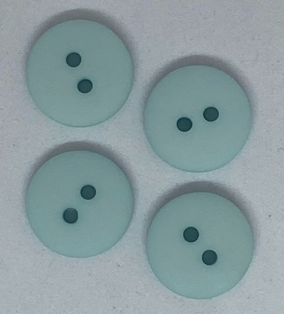 Plain Pale Turquoise  Button - P129/418