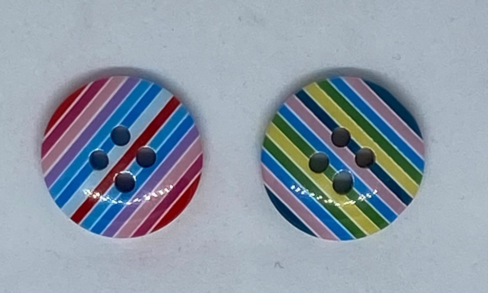 Round Multi Coloured Chunky Buttons