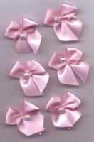 Small Bow with Pearl - (3)
