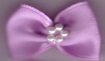Bow with Pearls - Chunky Lilac 421-22P