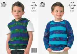 3404 Knitting Pattern - Double Knit 22