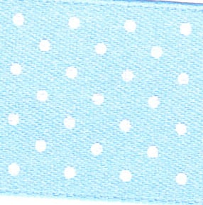 15mm Spotty Ribbon - Mini Baby Blue 5932-76