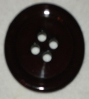 50mm Button Large Dark Brown