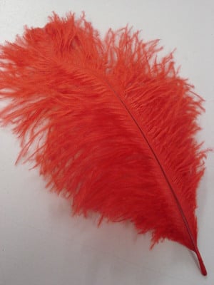 Ostrich Feather - Red
