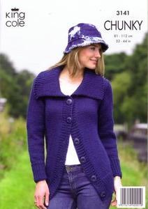 3141 Knitting Pattern -Ladie's Chunky*