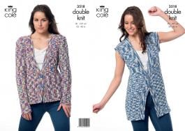 3518 Knitting Pattern - Ladies DK 32
