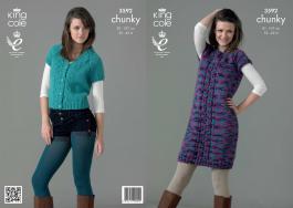 3592 Knitting Pattern Chunky - Girls 32