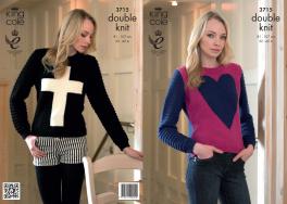 3715 Knitting Pattern DK - Ladies Jumper