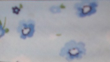 25mm Blue Floral Bias Binding - Fantasia 2321