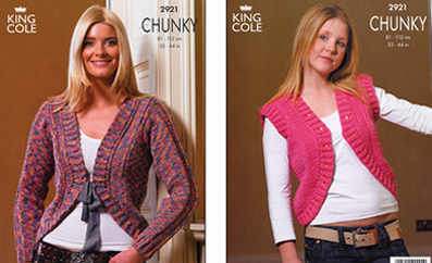 2921 Chunky - Knitting Pattern Ladies*
