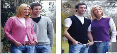 2870 Knitting Pattern - DK