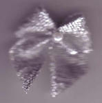 Small Bow with Pearl - Silver