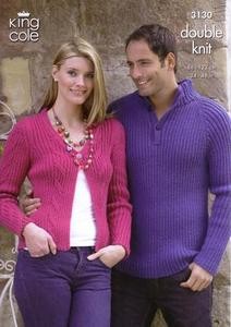 3130 Knitting Pattern - Double Knit