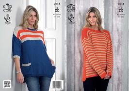 3914 Knitting pattern - Ladies DK 32