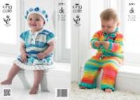 3791 Knitting Pattern - Flash New Born - 12 Months*