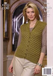 3200 Knitting Pattern - Ladie's Double Knit*